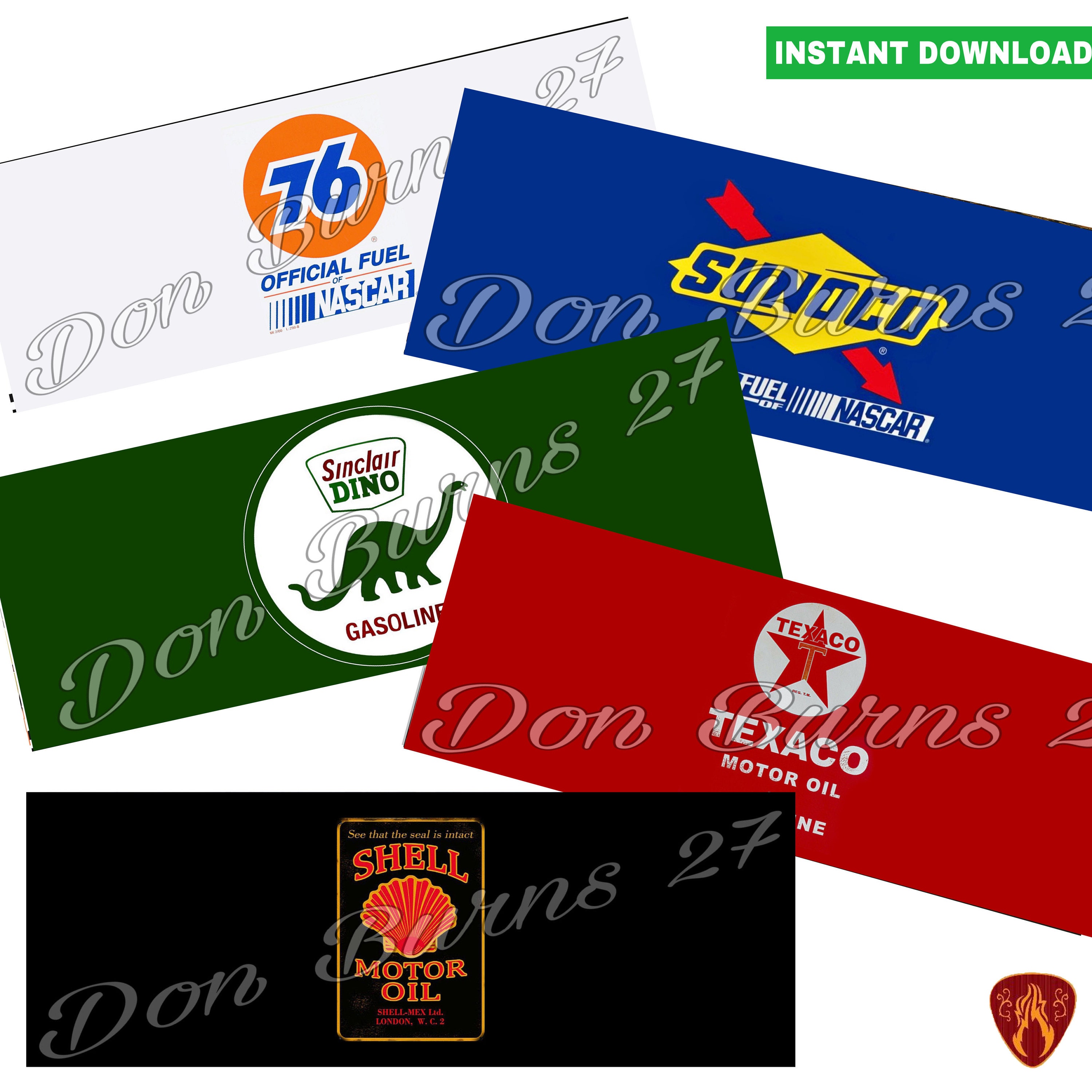 Motor Oil Labels Set of 5 Printable Digital Prints Instant Download ...
