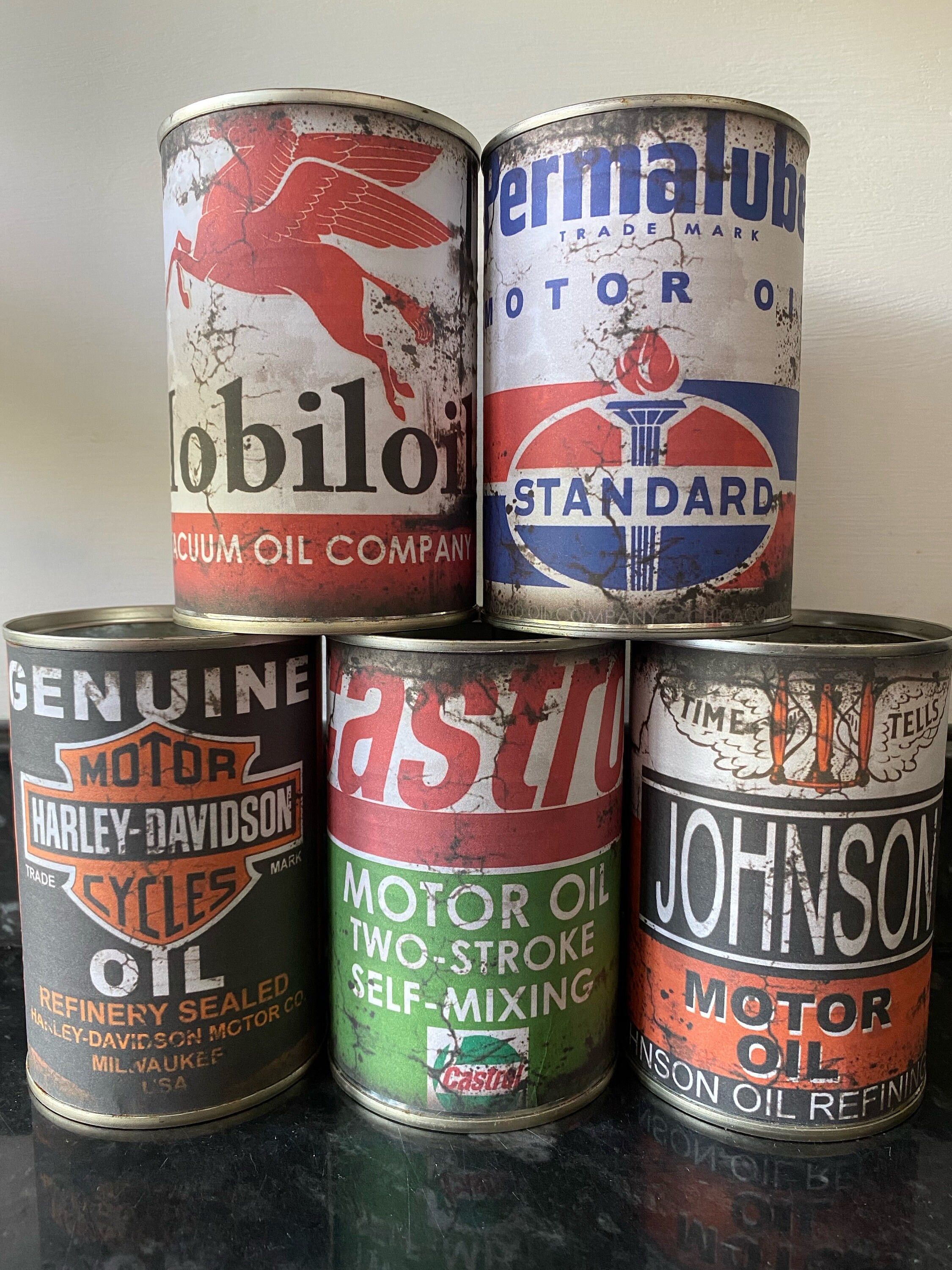 Vintage Motor Oil Label Prints, Man Cave Decor (instant Download