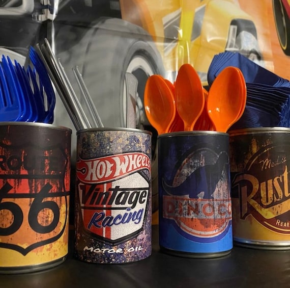Rusteze Cars Printable Labels Rusty Oil Tin Can Party Themed