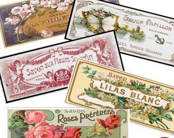 5 etykiet na puszki z motywem kwiatowym w stylu vintage, na stół weselny, dekoracje kuchenne, sztućce, garnki, etykiety z motywem kwiatowym do wydrukowania, natychmiastowe pobranie w formacie jpeg