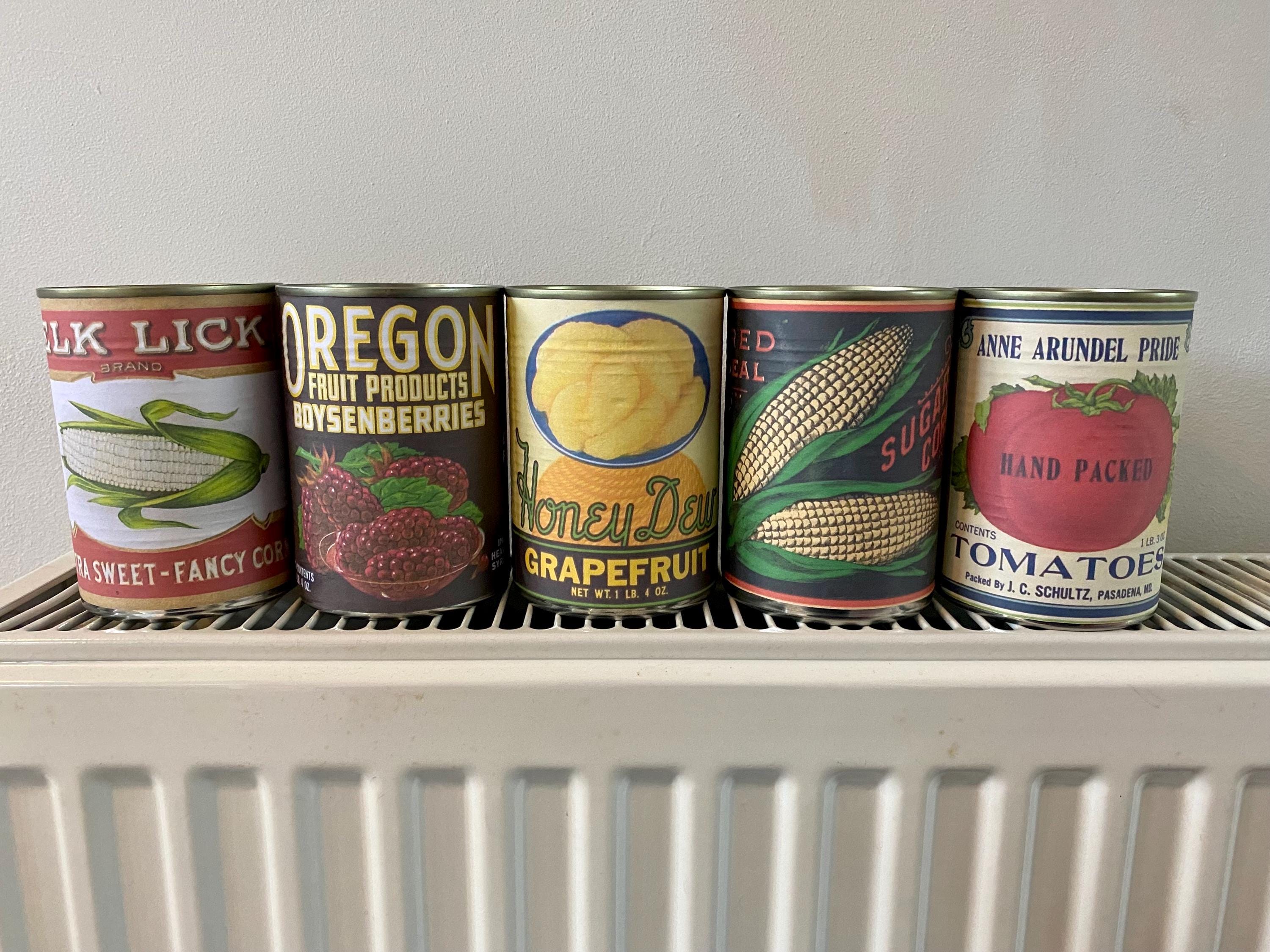 第二次世界大戦時代の缶詰ラベル、第二次世界大戦の缶詰食品、アメリカ