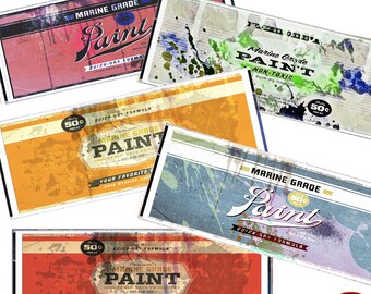 paint tin can labels painting pen pots paint pots kitchen cutlery pot vintage paints marine boat paint printable paint labels