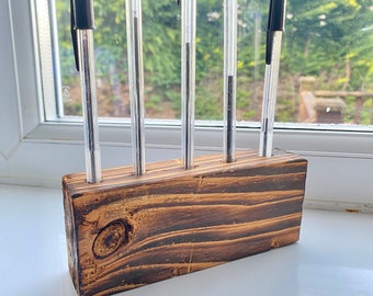 Wooden pen pot block, stationary wooden block, pen holder, stationary block, pencil storage, desk pen pot, wooden paper weight, wood pen pot