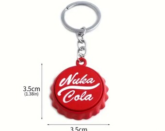 Nuka Cola Bottle Opener Keychain Fallout game gift fallout keyring Beer bottle opener Fallout 4 gift fallout key ring fallout tv series