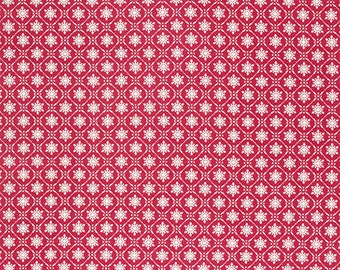 Tanya Whelan Winter Garden Snowflake Red (Half metre)