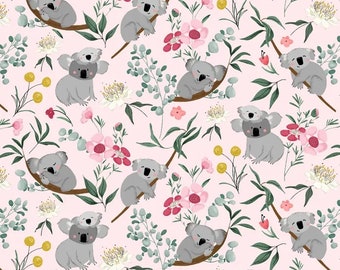 P&B by Deane Beesley - Aussie Friends Koala Pale Pink (Half metre)