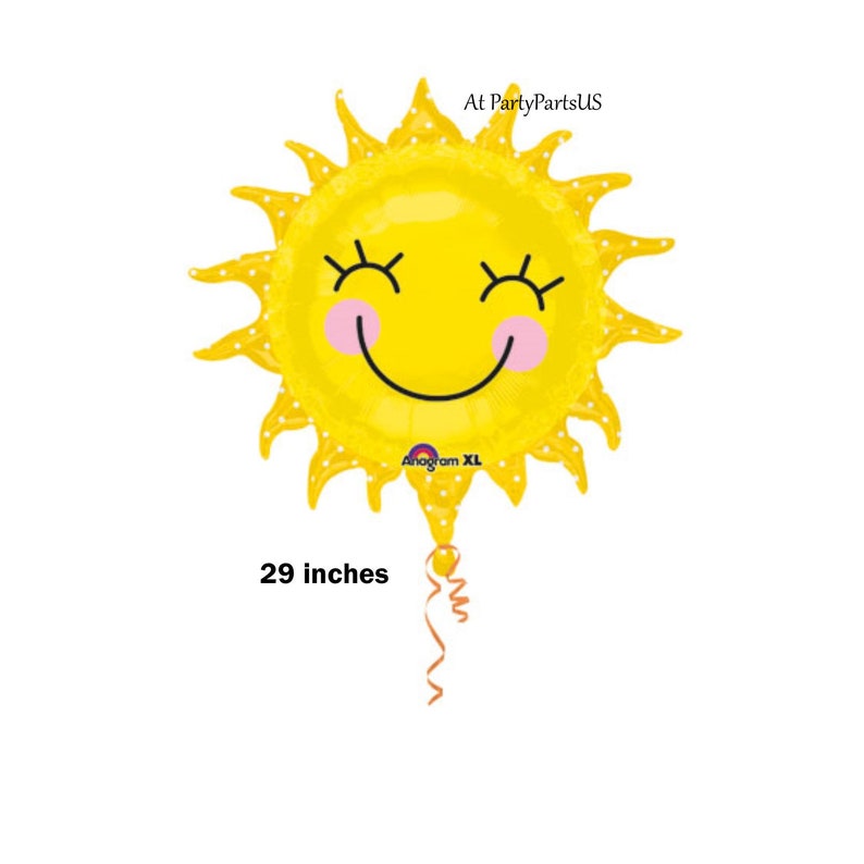 happy sun balloon summer birthday party baby shower smiling sun pool party sunshine beach You are My Sunshine party decorations