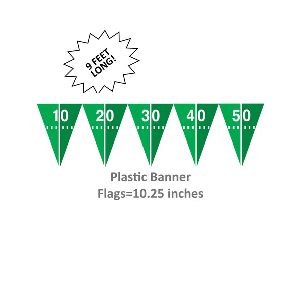 Football Flag Garland Football Field Bunting Sports Party Etsy