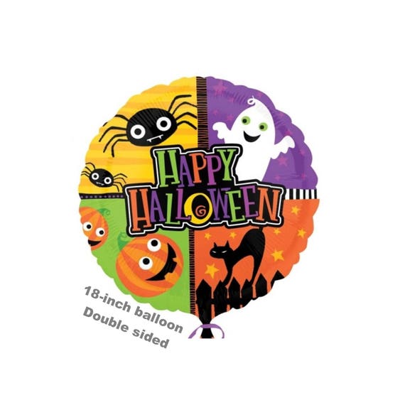Happy Halloween Balloon Kid Friendly Halloween Decorations Etsy