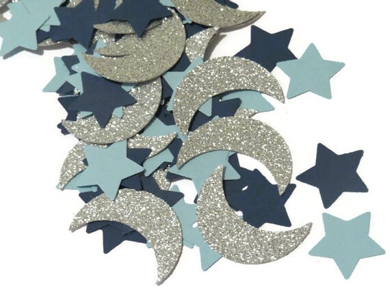 Twinkle little star confetti, Two the Moon, A Star is Born, To the Moon and Back, stars Il_570xn