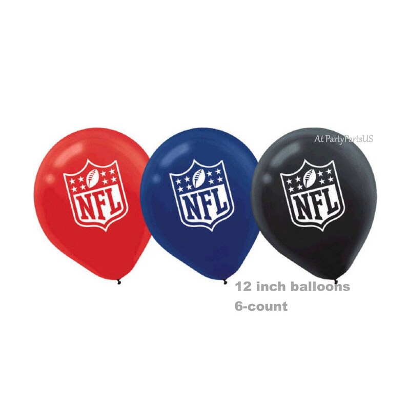 Nfl Balloons Football Party Supplies Graduation Decorations Etsy