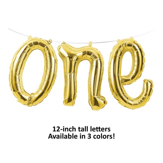 gold one balloon, babys first birthday, photo prop, 1st birthday photos, social media prop Il_570xn