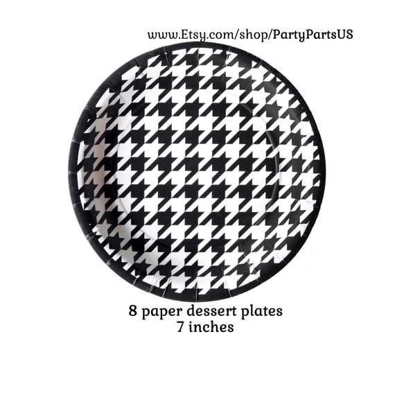 Houndstooth Plates Alabama Hounds Tooth Dessert Table Paper
