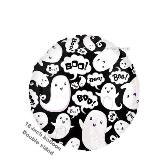 helium funny black spider balloon purple fangs fun creepy kid friendly halloween decor Happy Halloween party decorations