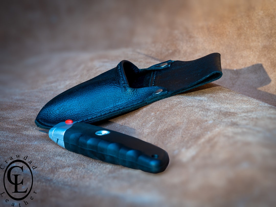 Box Cutter Holster, Genuine Leather, . Box Cutter Included . , Gift Box