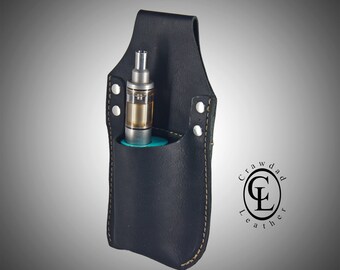 Large Leather Vape Holster  Rugged Belt Carry E-cig Mod Case - Etsy