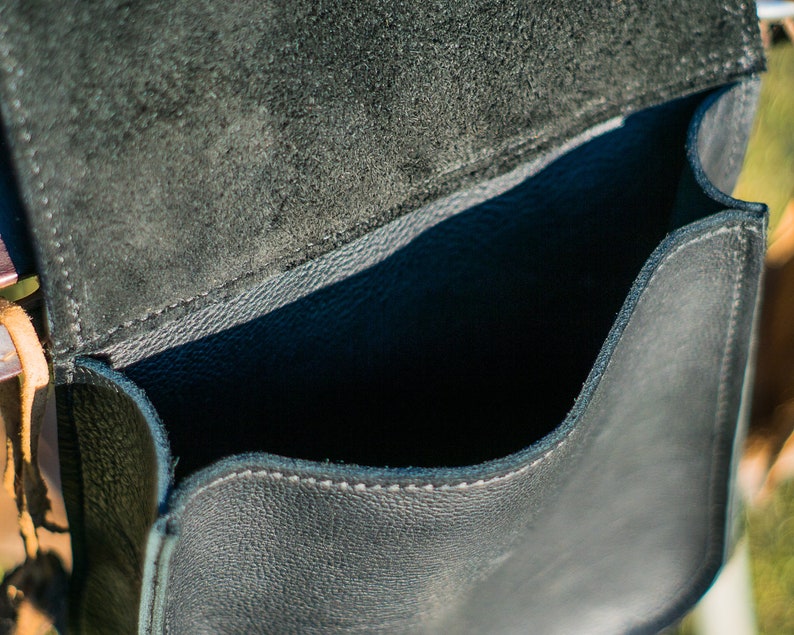 Leather Pommel Saddle Bag /saddle Bag 10 X 10 Bags Etsy