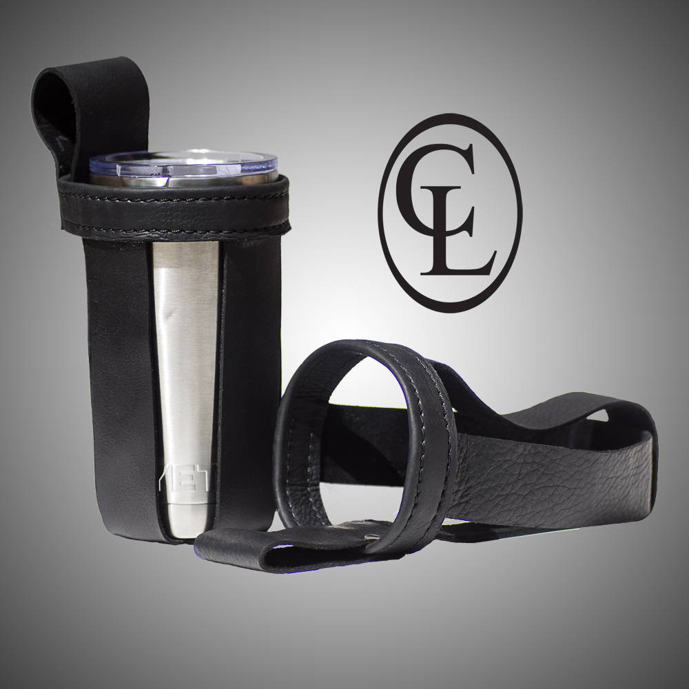 Leather yeti water bottle 20 oz holder beer drink keeper Etsy