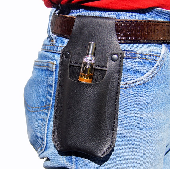 holster 15k vape Large Leather Vape Holster – Rugged Belt Carry E-cig Mod Case