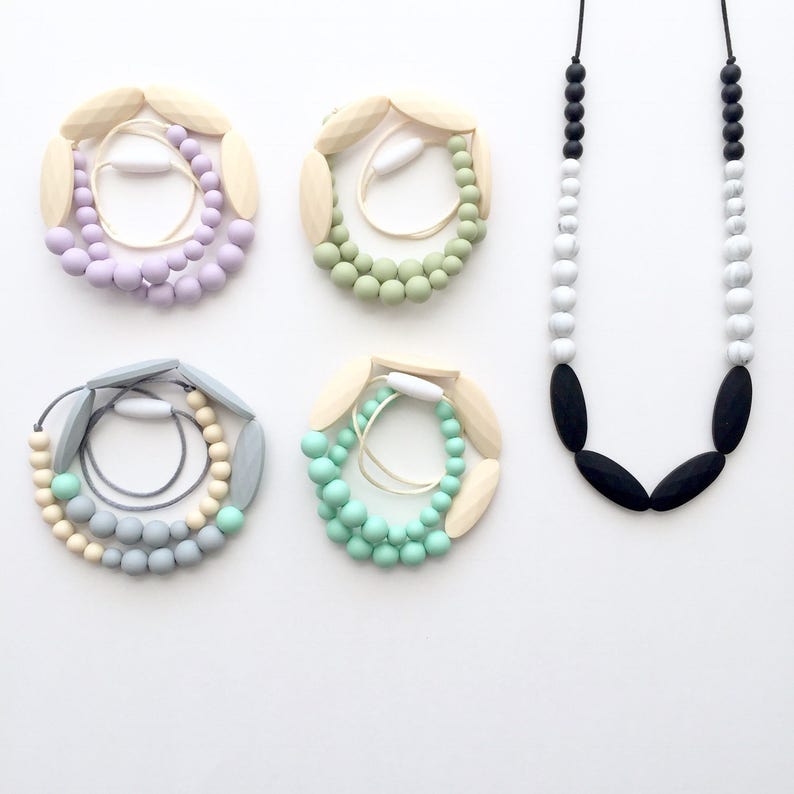 teething bead necklace