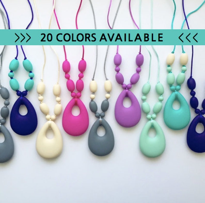 silicone teething necklace