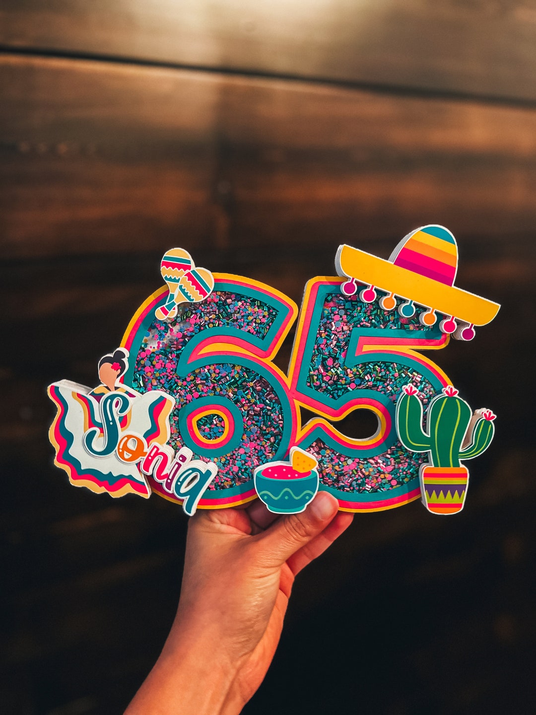 30-Piece Mexico Party Decorations Set - Includes Banner, Balloons, Cake & Cup Toppers For Themed Birthday - View #5