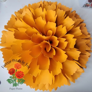 PDF/ PNG Large Marigold Template