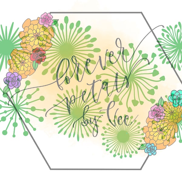 Flower Center Bundle #1 *Cricut Upload* PNG Format ONLY