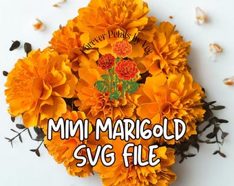 FPbyVee Mini Marigold SVG Dia de los Muertos/Ofrenda/Day of the Dead