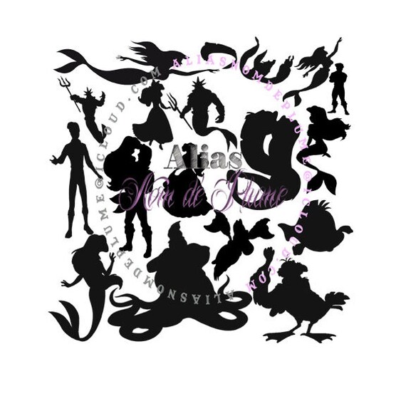 Free Free 279 Silhouette Little Mermaid Ariel Svg Free SVG PNG EPS DXF File