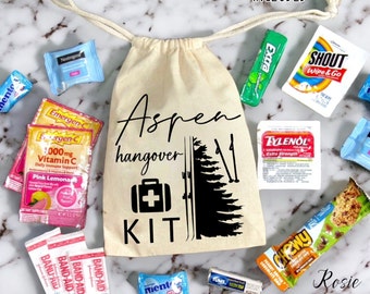 Aspen Trip Kit, Junggesellinnenabschied Kit, Aspen Bachelorette, Aspen Girls Trip, Colorado Party Beutel