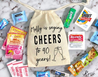 Kit de fiesta de cumpleaños personalizado, suministros para fiestas de cumpleaños, kit de cumpleaños Cheers, bolsa para fiesta de cumpleaños