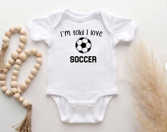 Baffle Cute Soccer Onesies/Play Soccer Like Daddy/Baby Bodysuit Outfit