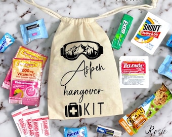 Aspen Trip Kit, Junggesellinnenabschied Kit, Aspen Bachelorette, Aspen Girls Trip, Colorado Party Beutel, Benutzerdefinierte Partytasche