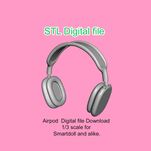 ¡Descarga digital STL! Airpod Max para Smartdoll 1/3 bjd Dollfie Dream