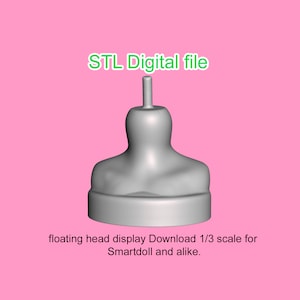 STL File ONLY! Display for Smart doll floating heads.