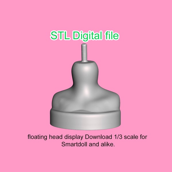 STL File ONLY! Display for Smart doll floating heads.