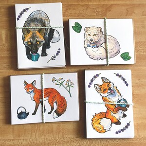Tea Fox Notecards