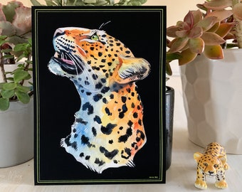Colorful Leopard Print ~ Wall Decor ~ Fine Art Print ~ Big Cat ~ Animal Art