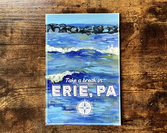 Take a Break in Erie, PA Postcard ~ Pennsylvania ~ Presque Isle