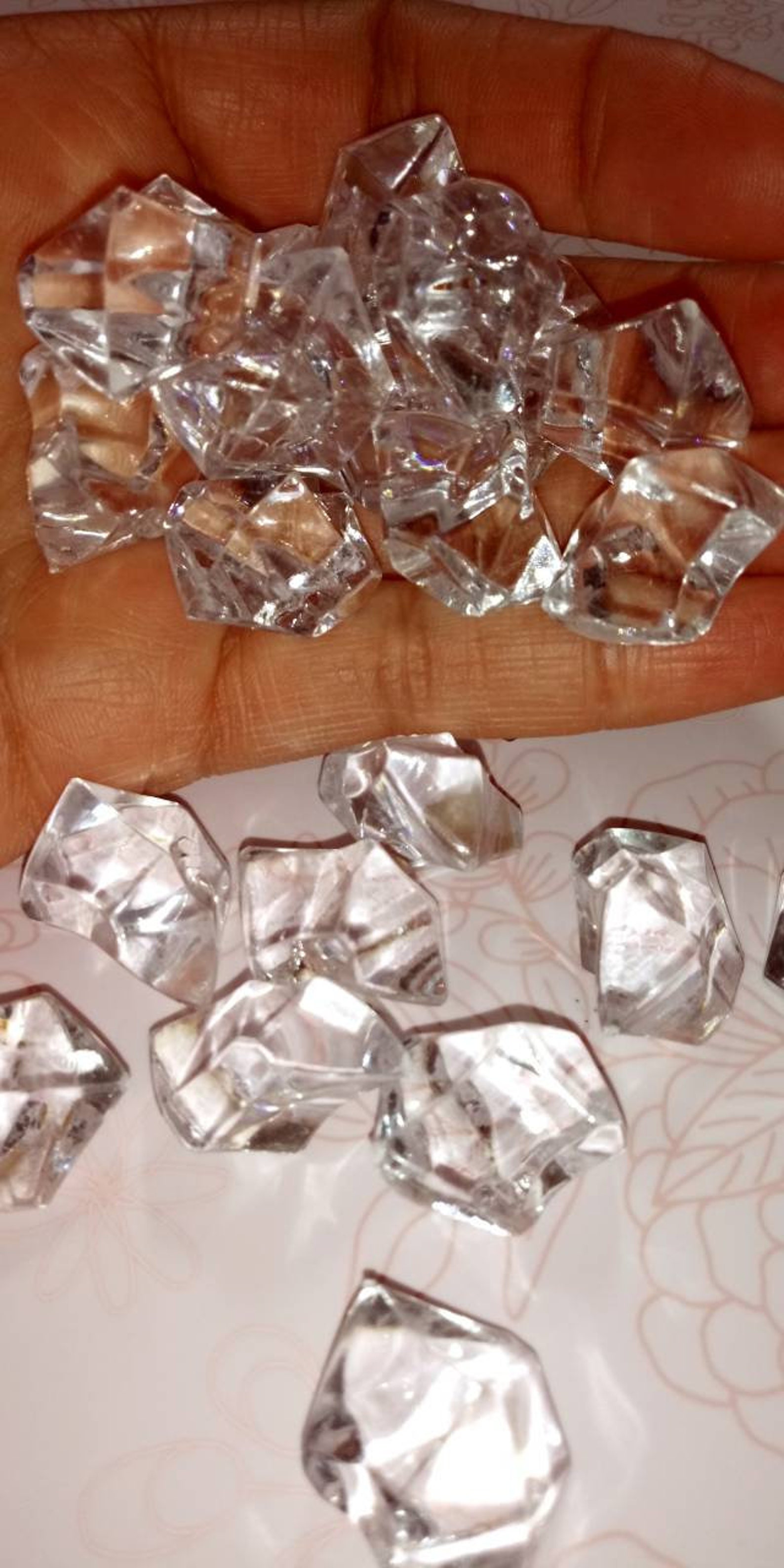 Fake ice cubes resin craft dollhouse fake ice medium Etsy