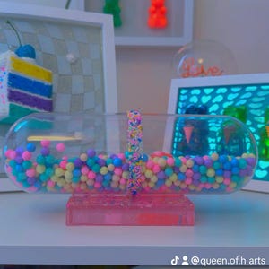 XL capsule | Pastel Pill | Pop Art Pill | Large Pill Pop Art Display | Kawaii Pop Art