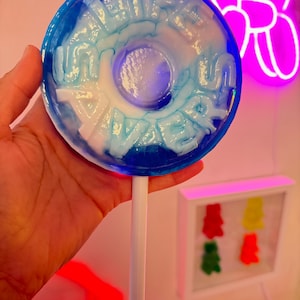 Creme-Lollipop-Art | Lollipop Kunst | Bonbon-Lutscher | Gießharz Lolli