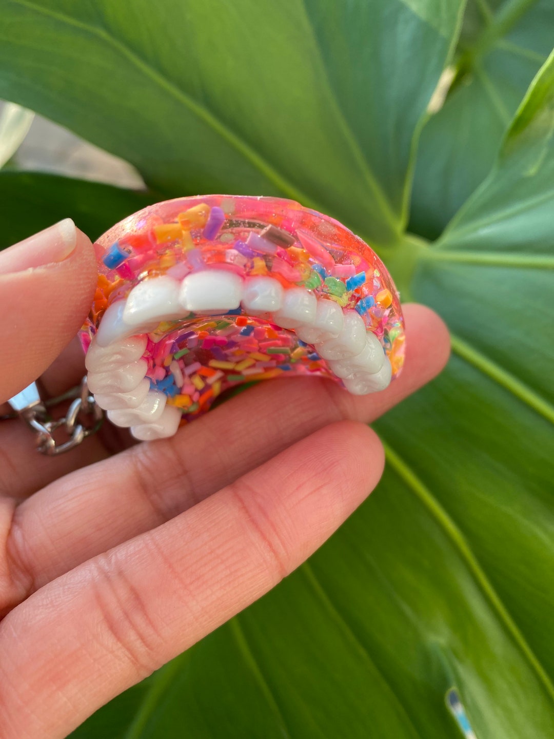 Denture Keychain Teeth Keychain Dental Hygienist Keychain Dentist