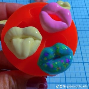 Mini Lip Mold | Create your own mold | Pick 3 mini lips | Silicone lip mold | Shiny Lip mold