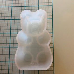 Molde grande para osito de goma / molde de osito de silicona / molde para osito de caramelo / molde para osito de goma de 3 pulgadas de largo / molde para osito brillante