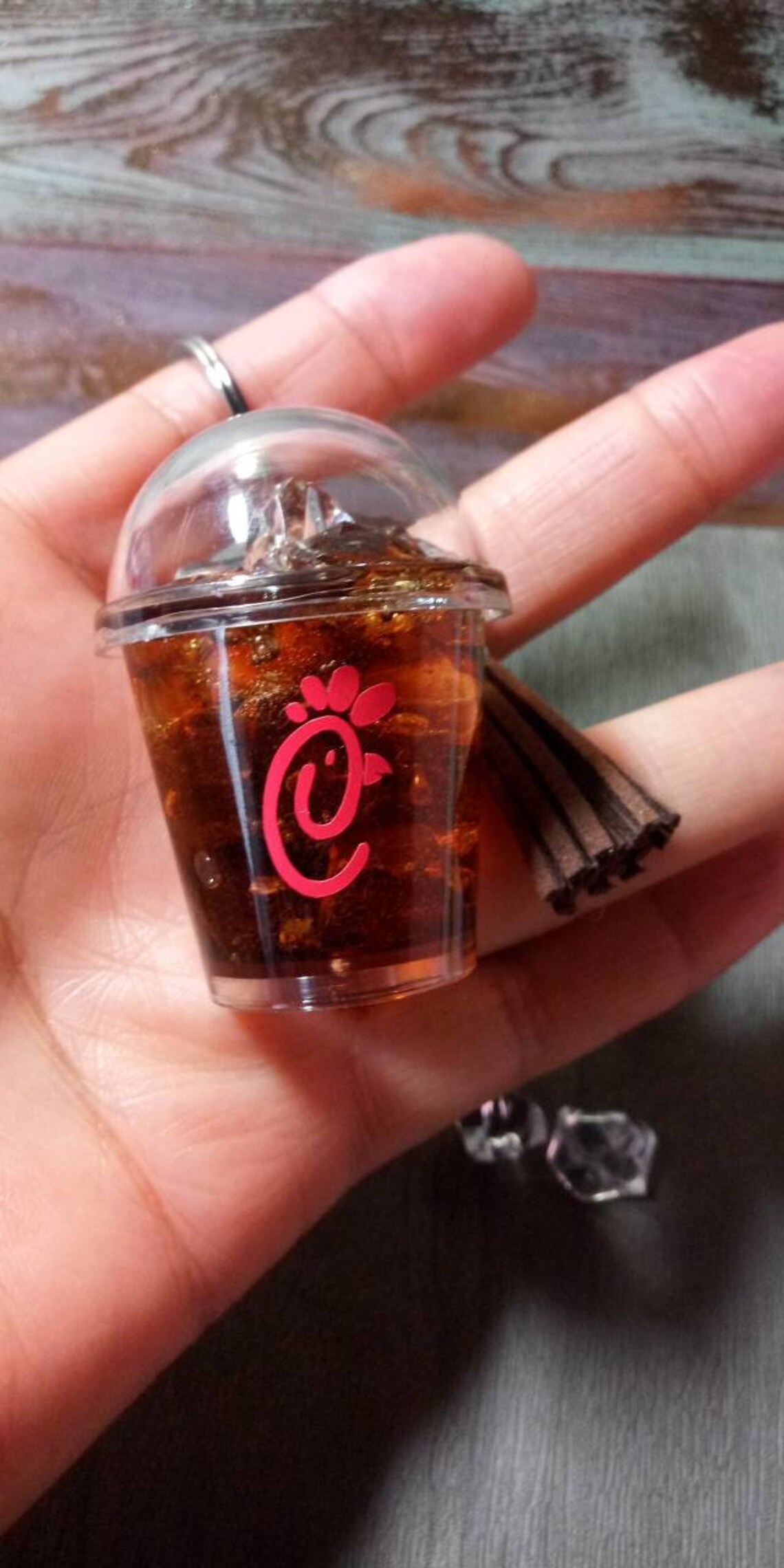 Chick FilA CocaCola Coke keychain brown mini tumbler Etsy