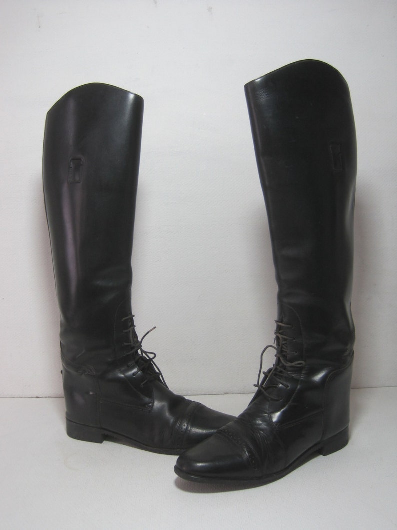 AMAZONAS Super Comfort Riding Boots Size: 9.5 S Leather Black | Etsy