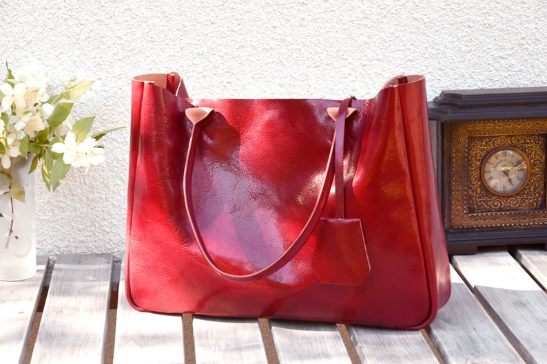 ferrari leather bag