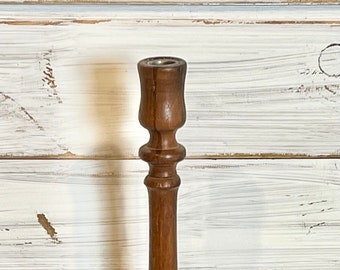 Vintage Wood Candlestick